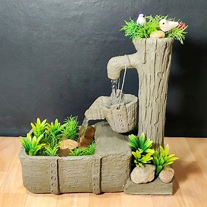 5M views · 70K reactions | Very nice table top garden waterfall fountain making at home | M Craft | Facebook