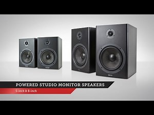 Powered Studio Monitor Speakers | Monoprice Quick Look