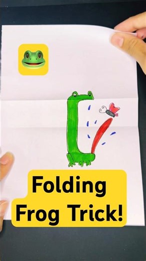 This Frog Eats Flies! Fun Paper Folding Craft
