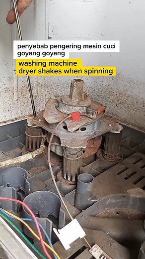 85K views · 526 reactions | Assalaamu'alaikum. washing machine dryer shakes when spinning. Ini salah satu penyebab pengering mesin cuci goyang-goyang. | Suhamrul Suyaeni | Facebook