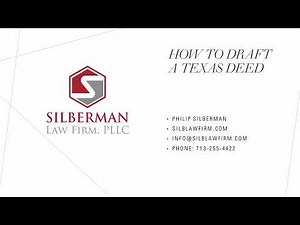 How To Draft a Texas Deed