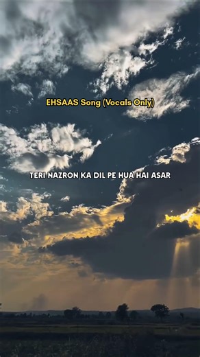 Ehsaas 💖✨ || LyricsWallah|| #love #hindisong #youtubeshorts #viral #viralvideo #sad #sadsong