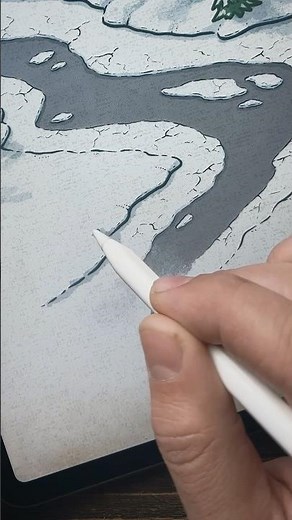 ❄️ How to Draw Snow on Your Fantasy Maps! Full Tutorial Available at Map Effects