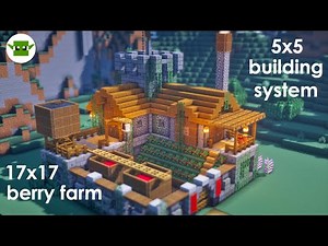 Minecraft | How to Build a Small Fortified Berry Farm [EASY 5x5 System]