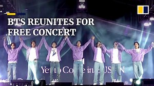Performers from K-pop's biggest act BTS have reunited on stage for a free concert in the South Korean port city of Busan. | South China Morning Post