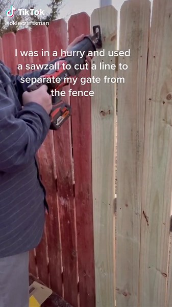 Sawzall and straight lines do not mix FYI #powertools #straightline #idiot #diytip