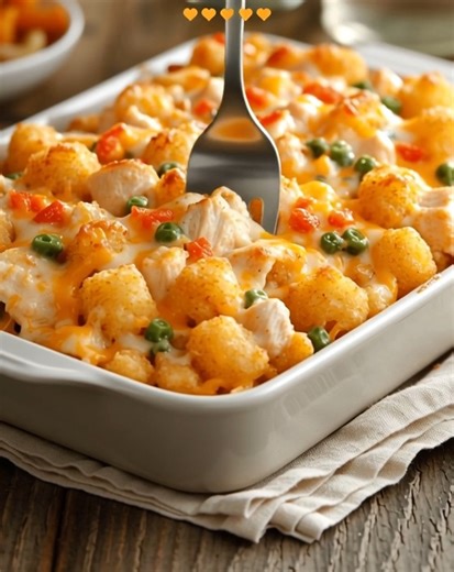 103K views · 447 reactions | "Cheesy Chicken Tater Tot Casserole...