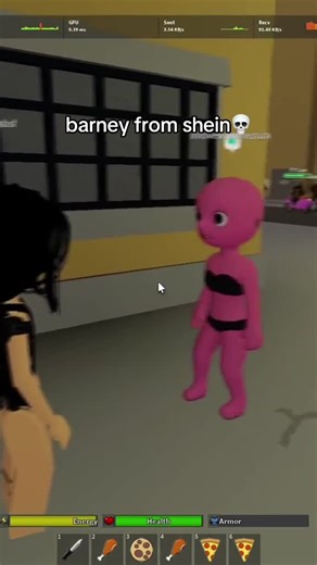 barney looks a little bit off center..#foryou #roblox #funny #dahood #viral