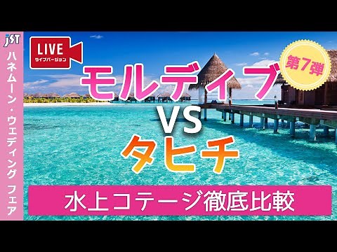 【旅行会社が語る】人気ハネムーン渡航先のモルディブとタヒチ！違いを徹底解説します！＜生配信バージョン＞