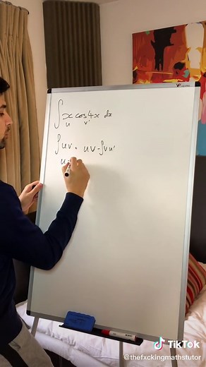 Integration by parts #maths #lesson #question #integration #parts #calculus #alevel #hard #advanced #tiktoktutor #learnontiktok