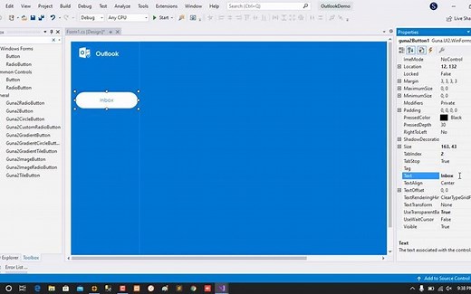 基于C#的Winform开发的仿Outlook界面