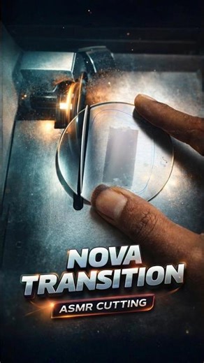 Nova Transition Lens Cutting | How To Cut Transition Lens Optical Lab Process