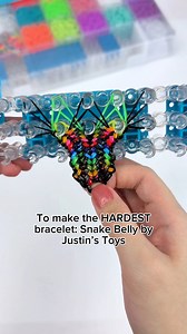 Change up the arrangement of your Rainbow Loom to make different types of creations! 🌈 Just use the back of your hook included in the kit to remove the blue bases and rearrange the pins ✨ #rainbowloom #crafty #rlbracelet #bracelets #DIYJewelry | Rainbow Loom
