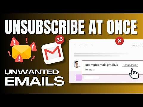 How To DELETE Unsubscribe Emails In Gmail At Once