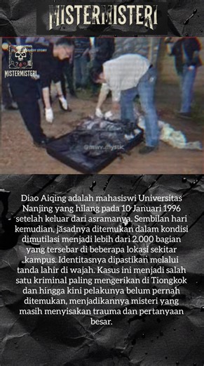 Dipotong hingga 2000 bagian!! #creepy #misteri #seram #viral #kasus #kriminal #cina #tiongkok | mistermisteri.id