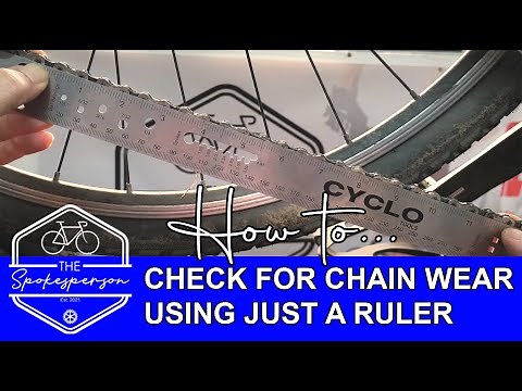 How to check for chain wear using just a ruler