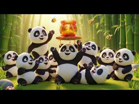 Ten Little Pandas 🍯 The Honey Challenge 🐼 | Fun Counting Adventure for Toddlers & Kids
