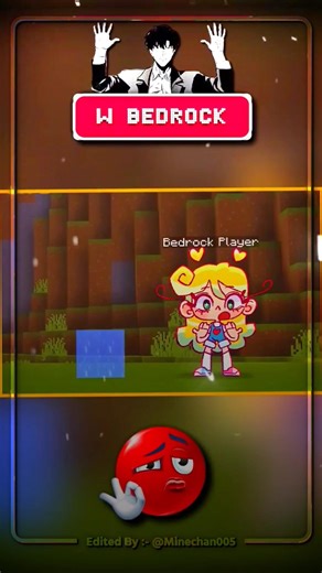 java vs bedrock 💀 #shorts