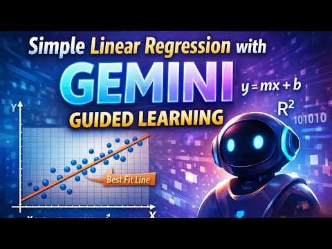 Simple Linear Regression with Gemini Guided Learning #1 How I use GeminiAI