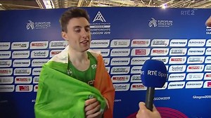 9.8K views · 218 reactions | Mark English said there was a feeling of delight, yet relief, in winning his bronze medal at the European Indoor Athletic Championships and that his aggressive approach had paid off. | RTÉ Sport | Facebook