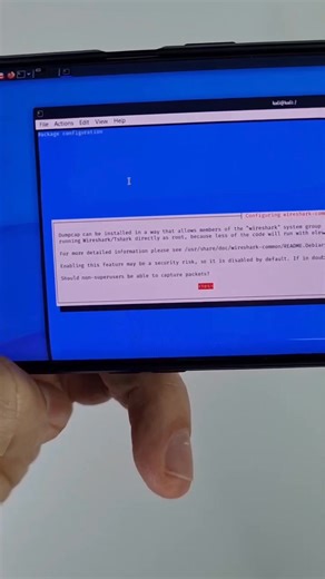 How to setup and run desktop Wireshark on Android running NetHunter. Credits: Mobile Hacker | Cybersecurity by CyberKid
