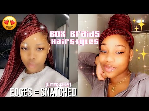 SWOOP BANG BOX BRAID HAIRSTYLES! 🥵| 𝔖𝔞𝔭𝔭𝔥𝔦𝔯𝔢 𝔄𝔰𝔥𝔦𝔯𝔞