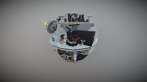 Animated Death Star Lego # 75159 - 3D model by maxhopnik