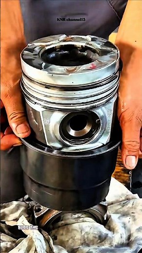 How to Install an Engine Piston with a Ring Compressor#shorts #satisfying #mechanic #technique