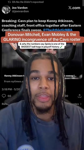 Every season Cleveland keeps Donovan Mitchell on the roster further depreciates the 30+% of the cap they allocated to Evan Mobley.1 of the most glaring examples of incongruence between a team’s two best players in the league, CLE MUST make a decision between them this offseason