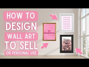 How to Design Wall Art to Sell | How to Create Digital Art for Beginners Using Picsart