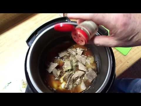 Left over pot roast and Noodles in the power pressure cooker