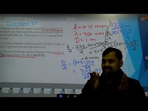 PYQ XII CBSE Phy Wave optics Fringe width Maxima 1 #12thphysics #ydse #fringe #maximal #waveoptics