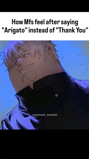 Gooner on Instagram: "Fr 😭 Arigato" (ありがとう) is the Japanese way of saying "Thank you". It’s a versatile word, though it has several layers of meaning and usage depending on who you're talking to: Casual vs. Formal: On its own, "arigato" is informal. Use it with friends, family, or people younger than you. To be polite—like with a boss, a stranger, or a shop assistant—it's better to say "Arigato gozaimasu". Deep Meaning: The word literally translates to "difficult to exist" (from the kanji 有 ari