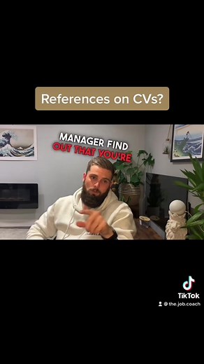 Keep your references off your CV #cvtips #careertiktok #jobsearch