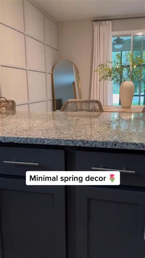 Simple and easy spring decor for your ktichen island  i love these realistic tulips from kirklands #homedecor #homeinspo #neutralhomedecor #springdecor | Decor Made Me Buy It | Facebook