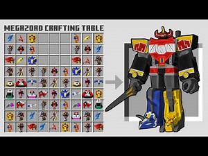 I can make giant Power Rangers Zords in Minecraft!