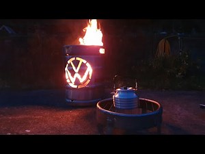 Building a Wood Burning Stove From a Beer Keg, Designed for use with a VW Campervan
