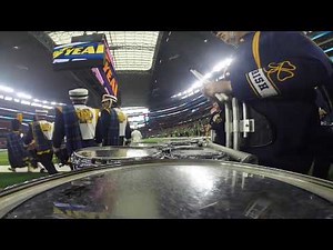 Notre Dame Band 2018 CFP Cotton Bowl Pregame: Drumline Cam