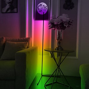 Watch RGB smart floor corner lamp installation instructions on Amazon Live