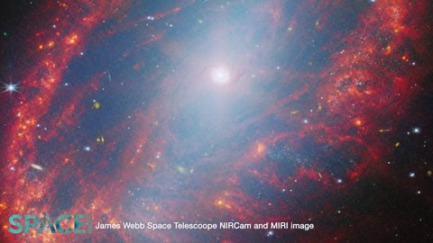 Spiral Galaxy NGC 2566 In Stunning 4K JWST And Hubble Views