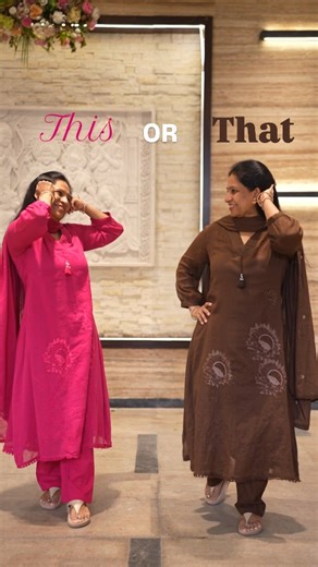 Pragati’s - The Perfect Lifestyle on Instagram: "BOLD OR BEAUTIFUL? PICK YOUR POWER COLOR 💕🤎 Rani pink vibes or chocolate brown elegance? Both scream sophistication, both steal hearts! Which shade is calling your name today? Drop your vote below! 📍Pragati’s Boutique Ayodhya Ground Floor 8/10 Water works Avenue Road, 2nd street, Aspiran garden colony Kilpauk Chennai - 600010 📞 9884260871 #StyleWithPragatis #kilpauk #biggestsale #chennaiblogger #chennaiboutique #boutique rani pink salwar suit,