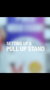 Setting up our pull up stand in seconds, perfect for your next event! #pullupstanddotcom #pullupbanner #printing #design | Pullupstand.com