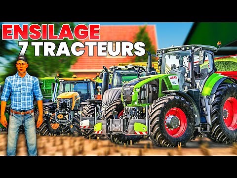 Ferme XXL #2 | Ensilage avec 7 TRACTEURS EN SOLO | Farming Simulator 19