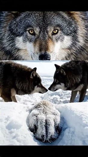 Wolf pack strategy explained in 8 seconds 🐺❄️ #Shorts #Wolves #Yellowstone #Nature