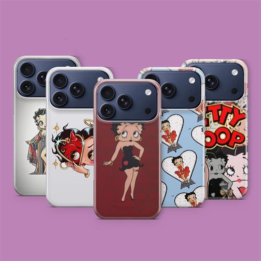 Betty Boop Phone Case Black Hair Girl Diva Y2K Classic Cartoon for iPhone 17 16pro 15 14 13 12 Samsung S25 S24 A16 A55 A54pixel 10pro 9pro - Etsy