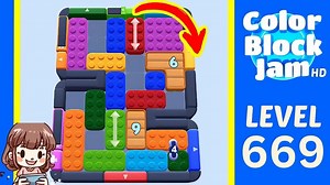 Color Block Jam Level 669 Solution Walkthrough