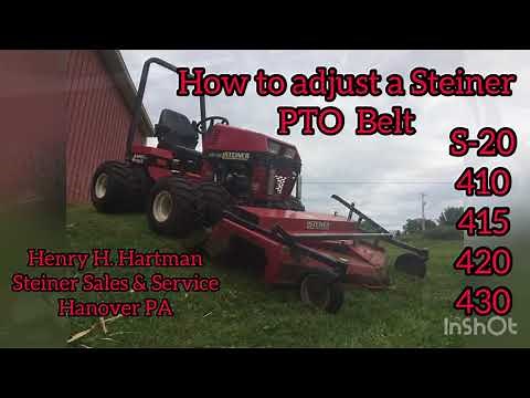 How to adjust a Steiner PTO belt 430 420