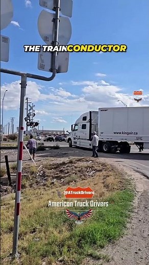 Train collides slowly with semi at crossing - truck pushed into slight jackknife, no major damage