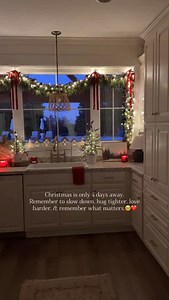 359K views · 11K reactions | Christmas is only 4 days away.凉 Remember to slow down, hug tighter, love harder, & remember what matters. This is my favorite time of the year and it seems to also come and go so quickly. Christmas is so magical.凉❤️ Soaking in this whole season with my family. #christmasdecor #christmasmagic #christmas #christmasseason #christmasishere #christmascountdown #christmas2025 #onlylittleonce | Our Winton home | Facebook
