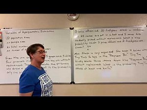 Hypergeometric Distribution Full Lecture